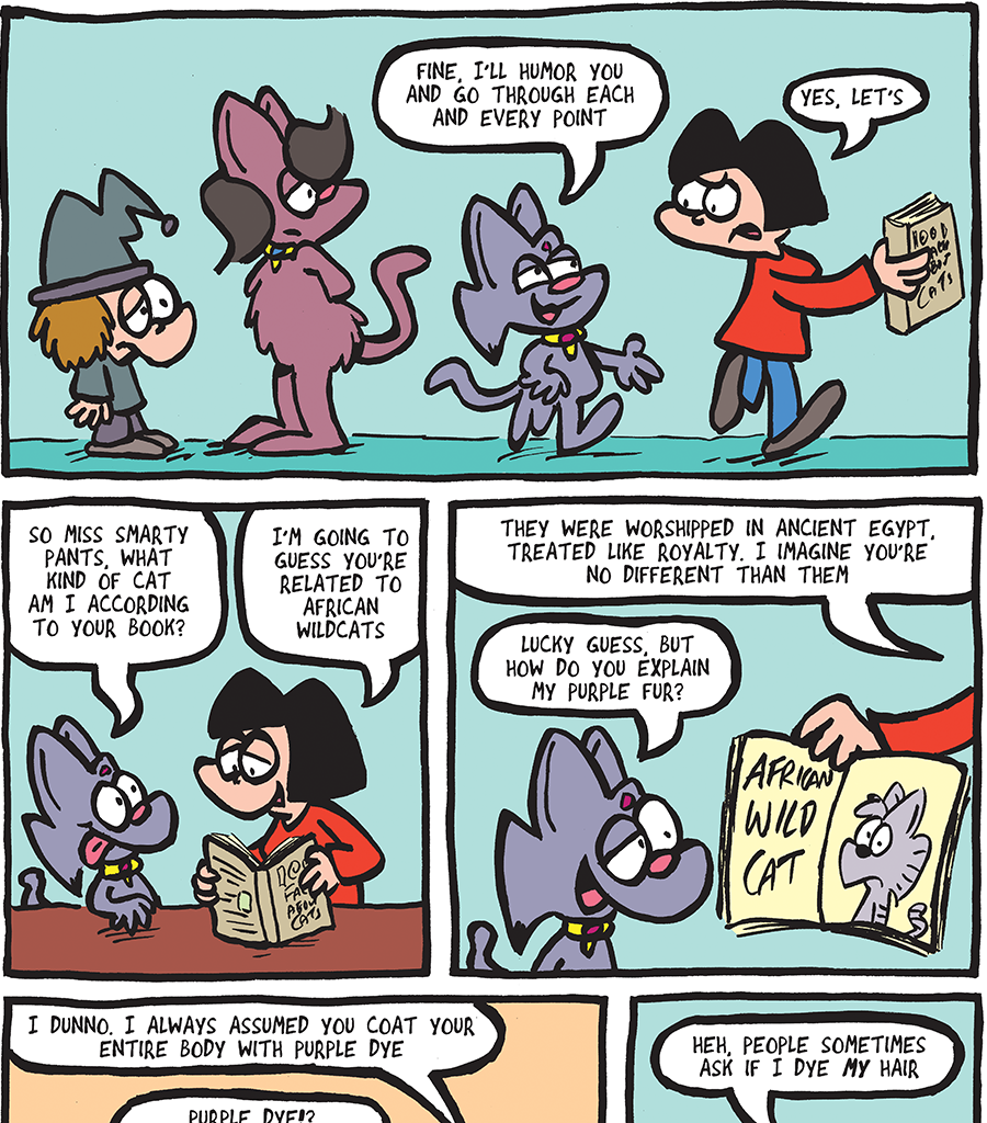 The Fuzzy Princess - Episode 552, Page 1: 2020-03-27-All Purple